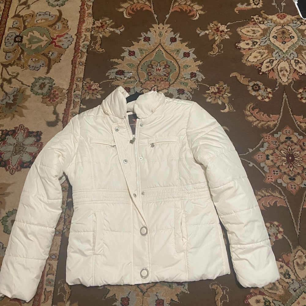 Dollhouse white puffer jacket